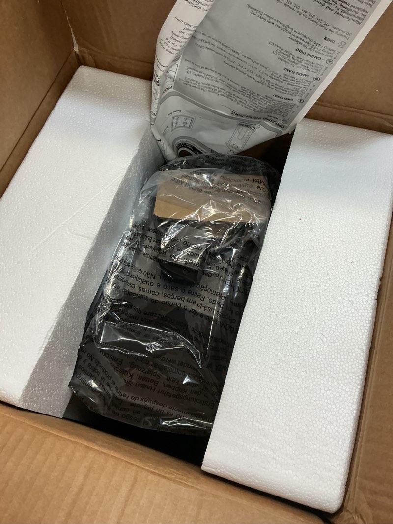 Condition photo showing As Is for Duraflame 28” Electric Lantern with Infrared Heat and Remote Control, Bronze Heaters, 02