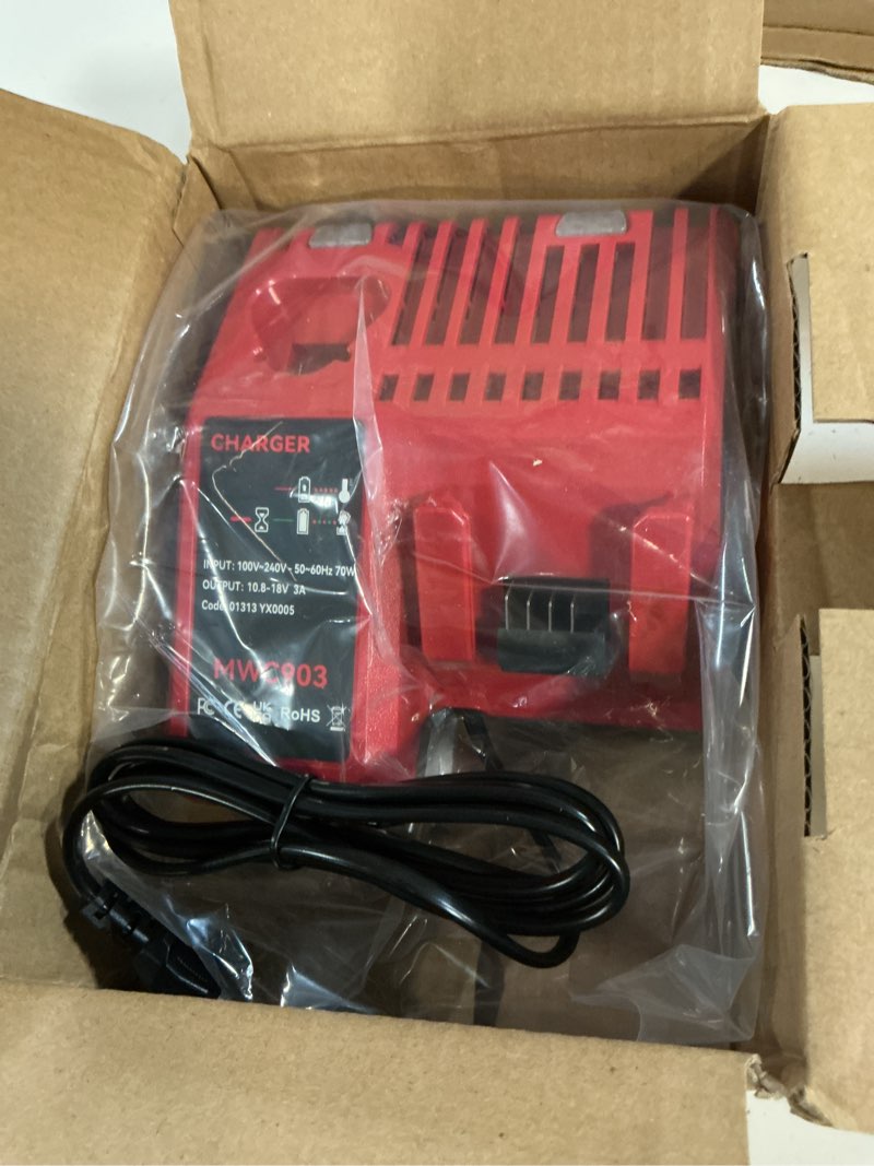 Condition photo showing New/Like New for just the charger 7.0ah replacement for 18v milwaukee battery 48-11-1860 charger mwl1810 48-11-1850 48-11-1852 48-11-1820 48-11-1828 48-11-1830 cordless power tools