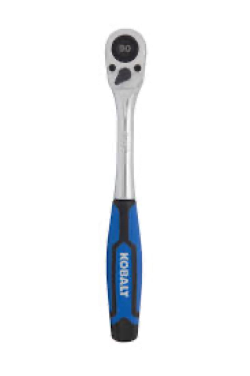 kobalt 90-tooth 1/2-in drive comfort grip handle ratchet 81740 at