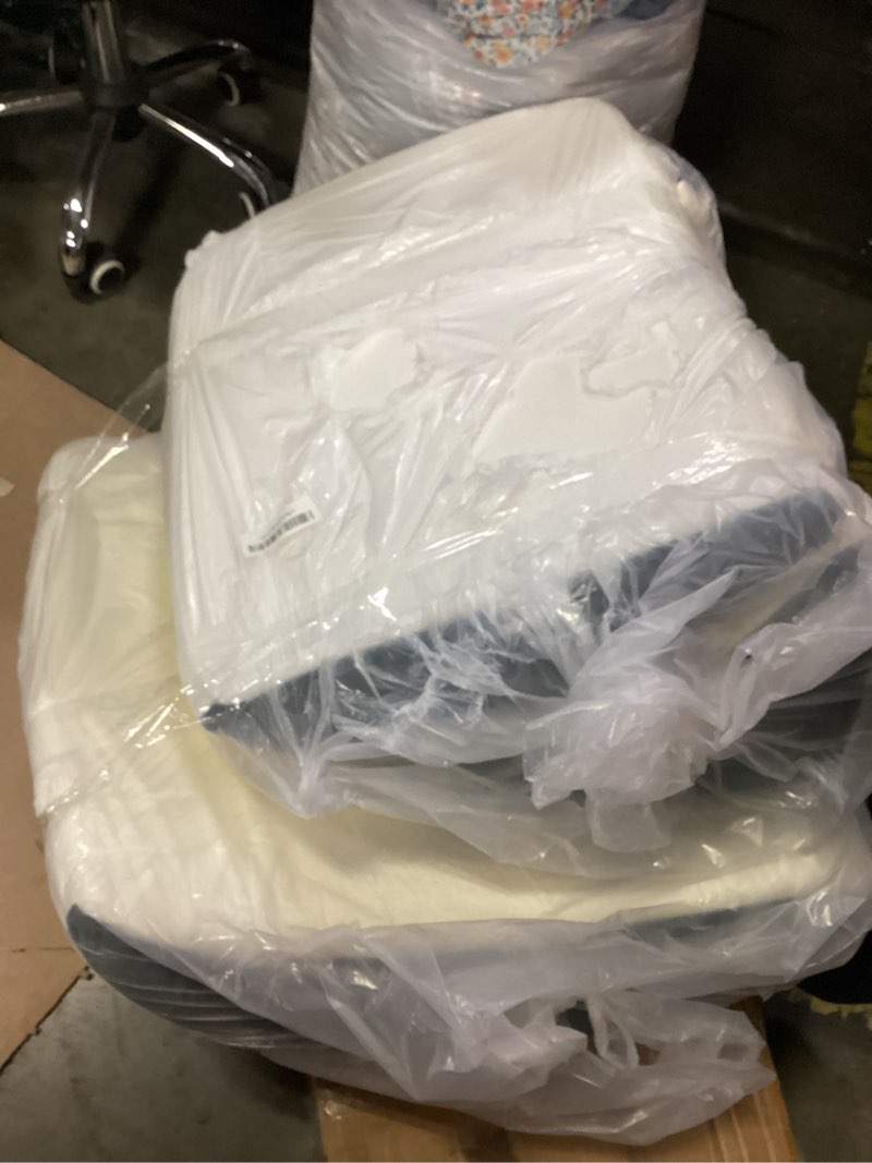 Condition photo showing As Is for Lunix 4pcs Orthopedic Bed Wedge Pillow Set, Post Surgery Memory Foam for Back, Knee, Leg Pain Relief, Sitting Pillow for Sleeping, Acid Reflux, GERD, with Hot Cold Pack, Navy White Navy