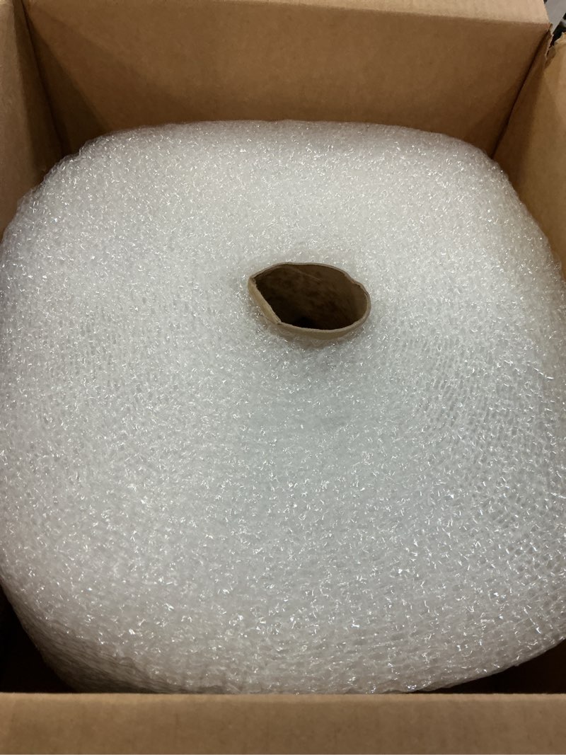 Condition photo showing Good Condition for amazon basics bubble wrap for moving, packing, shipping and storage, perforated protective cushioning for fragile items, 12-inch x 175-ft long roll, small 3/16", clear