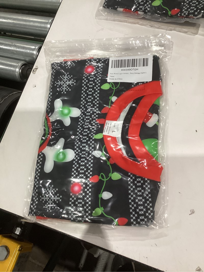 Condition photo showing New/Like New for UNICOMIDEA Boys Girls Ugly Christmas Sweater Kids 3D Printed Xmas Fleece Pullover Jumpers Crewneck Tee Shirts 6-16T 23 Christmas 02 8-9 Years