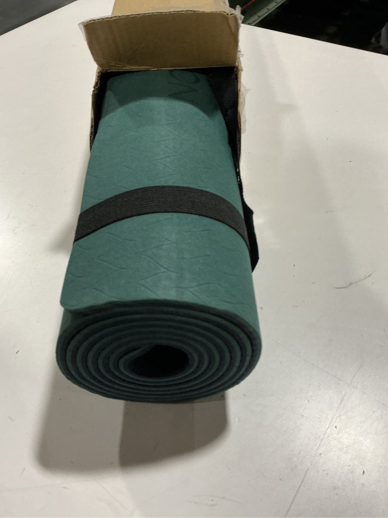 Condition photo showing Good Condition for COOLMOON Yoga Mat Non Slip, Anti-Tear 1/4 Thick TPE Yoga Mats for Women and Men, 72"x24" Exercise & Fitness Mat with Carrying Strap, Workout Mats for Yoga, Pilates and Floor Exercise HE-GREEN