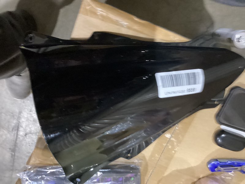 Condition photo showing New/Like New for Motorcycle Windshield Deflector Double Bubble Windscreen Fit for Ninja ZX-4R ZX-4RR 2023 2024 2025 2026 ZX-25R 2020-2024 Wind Shield Screen Visor Flyscreen, Black