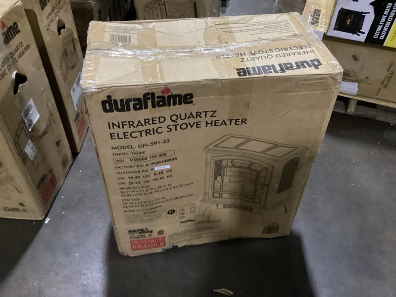 Condition photo showing Good Condition for duraflame Infrared Quartz Electric Stove Heater - DFI-591-22 - Taupe