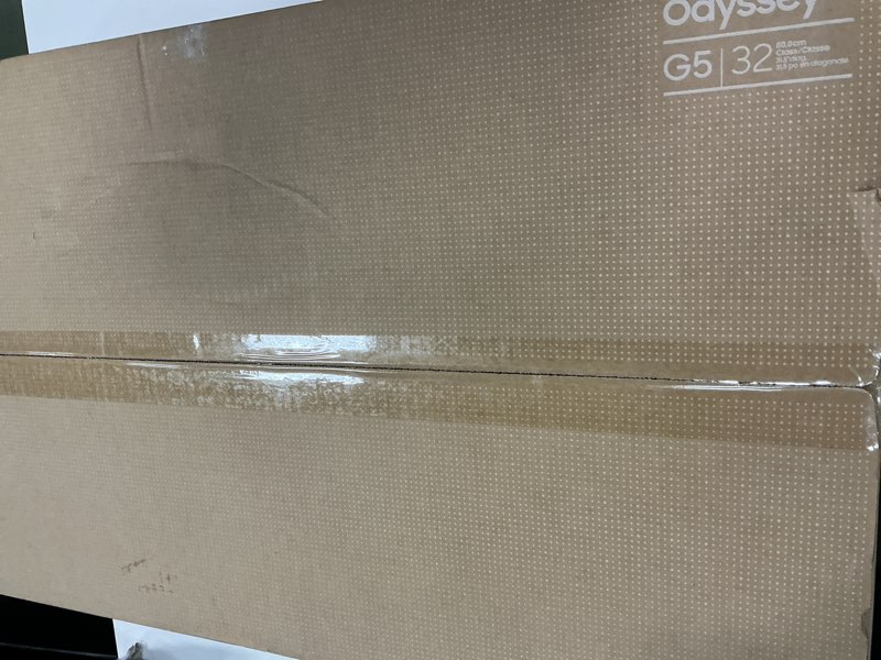 Condition photo showing New/Like New for SAMSUNG 32" Odyssey G55C Series QHD 1000R Curved Gaming Monitor, 1ms(MPRT), HDR10, 165Hz, AMD Radeon FreeSync, Eye Care, Glare Free, Sharp Resolution LS32CG550ENXZA 32-inch