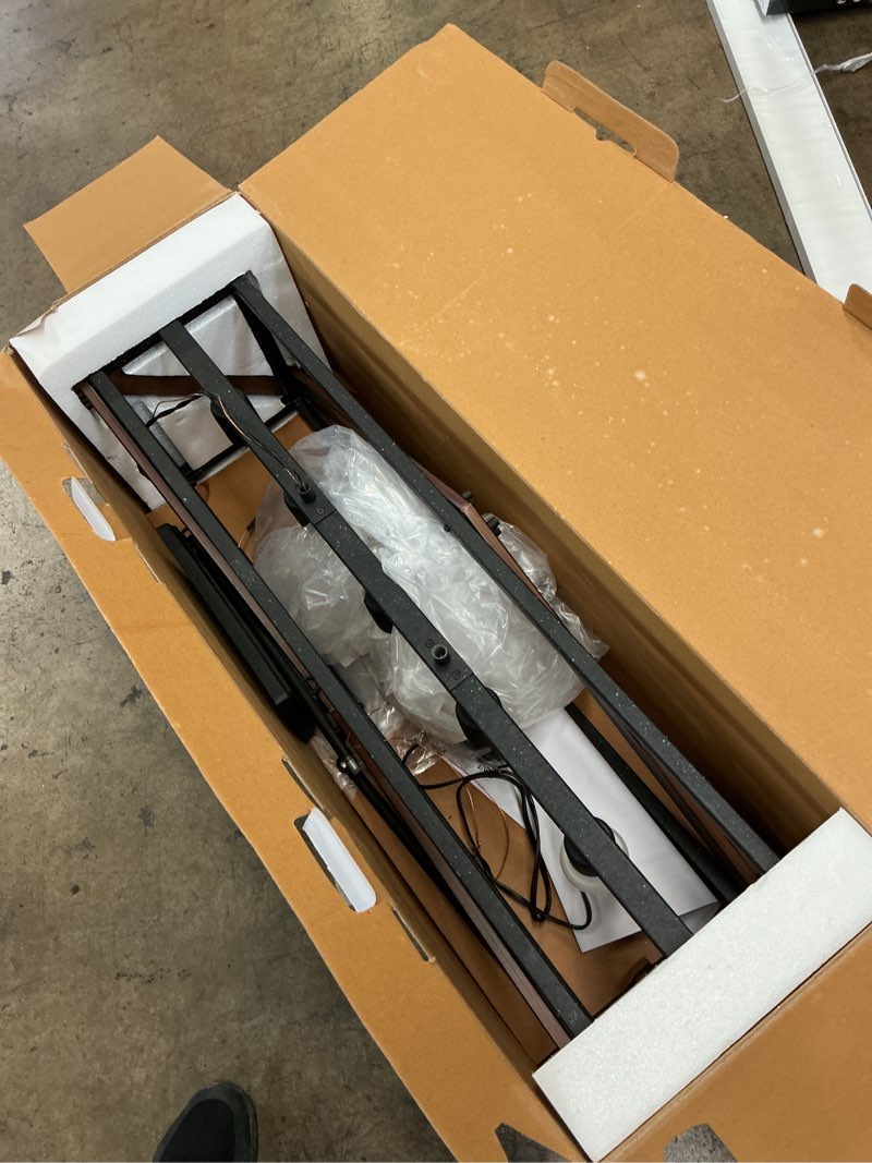 Condition photo showing As Is for Kichler Barrington 5-Light Distressed Black