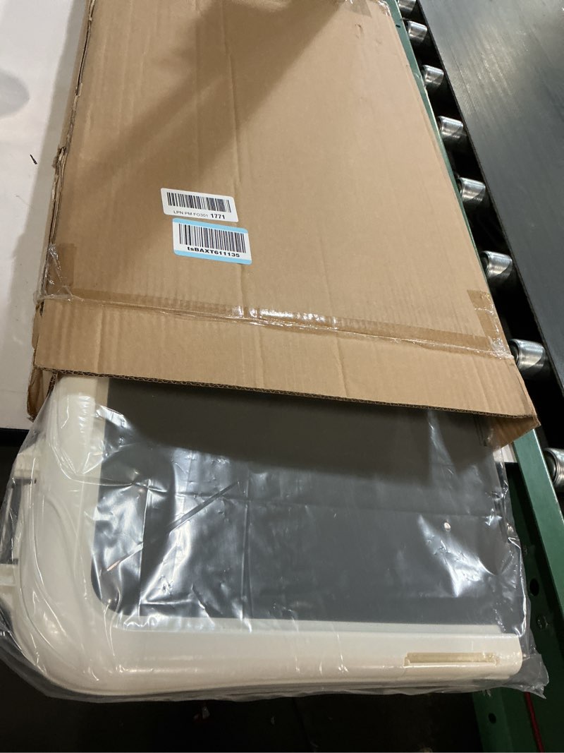 Condition photo showing Good Condition for Amazon Basics Dog Training Pad Holder, Secured Latches, Extra Thick and Non-Slip, Recycled Plastic, 28 x 34 inch, L, White and Charcoal 28'' X 34''