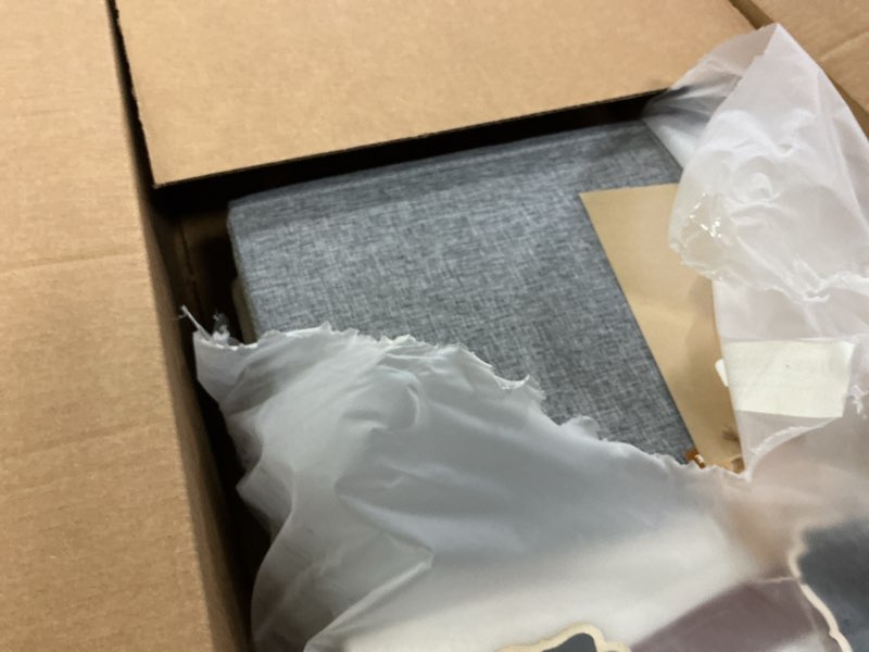 Condition photo showing Good Condition for 13x13 Storage Cubes 6-Pack, Large Foldable Fabric Cube Storage Bin with Reinforced Bottom and Labels, Organizer Baskets for Shelves, Closets(White/Gray) 6Pack White/Gray