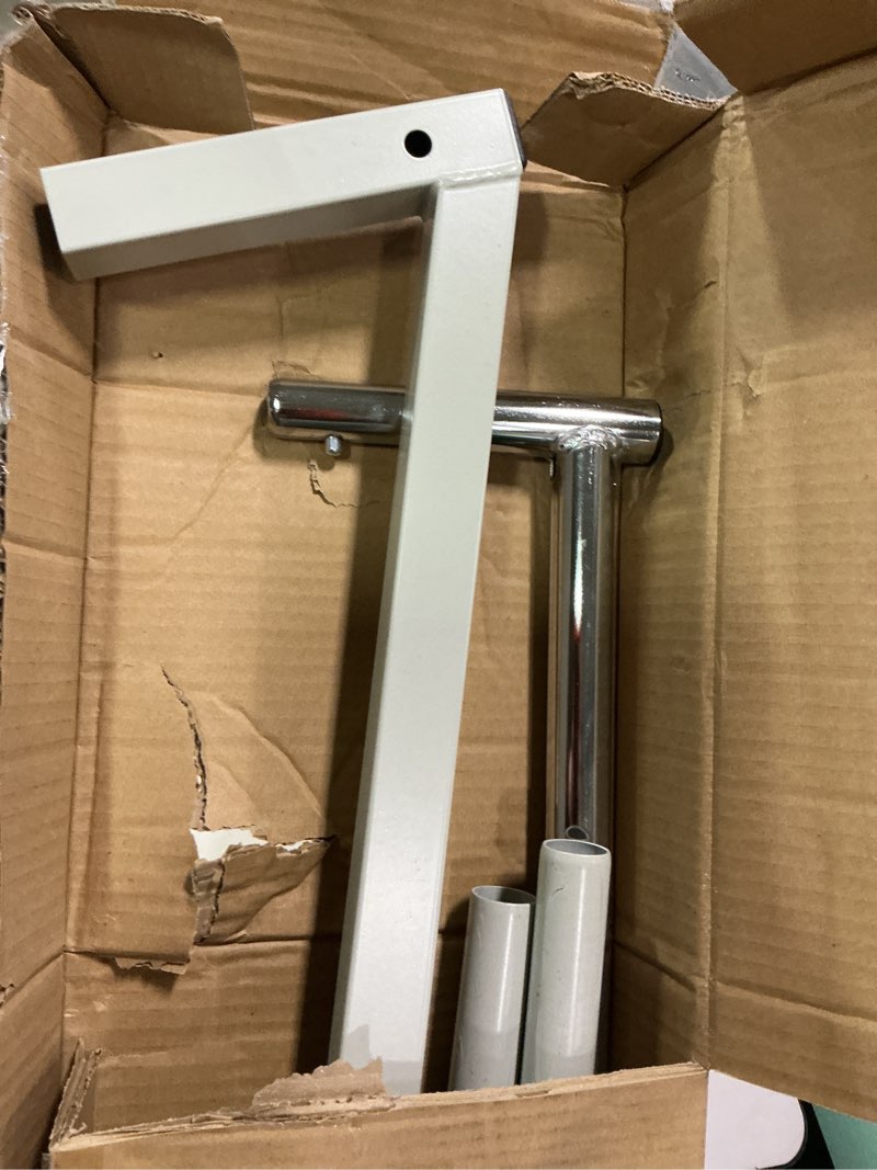 Condition photo showing Good Condition for Simple Houseware Industrial Grade Z-Base Garment Rack  400lb Load with 62 Inch Extra Long bar  Silver