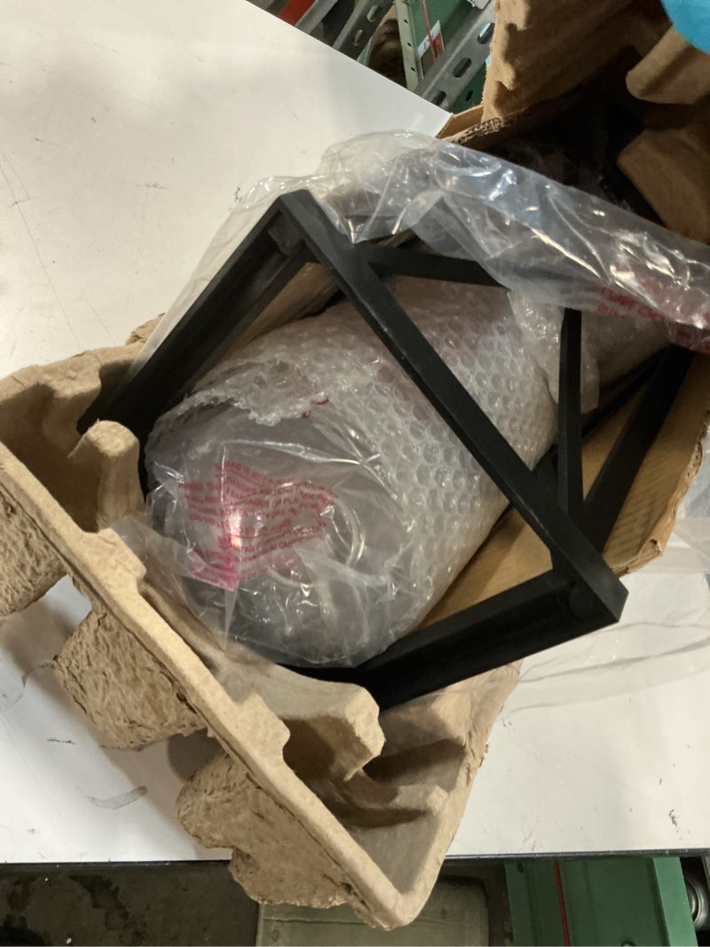 Condition photo showing As Is for Quoizel Saint Elias 1 -Light 14.25-in H Matte Black Hardwired Outdoor Wall Light