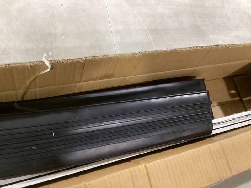 Condition photo showing As Is for jin&bao garage door bottom seal with pre-drilled aluminum track retainer base kit, heavy duty u+o ring combination weather stripping seals (8ft) 8 feet