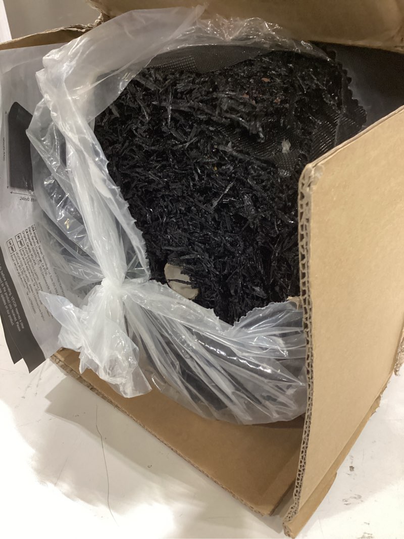 Condition photo showing Good Condition for vevor rubber mulch mat roll, 96 x 22 in recycled rubber mulch mat, 0.5 thick cuttable, reduced weed growth, natural-looking weed barrier mat, permanent walkway pathway for landscaping 96 x 24 in 1