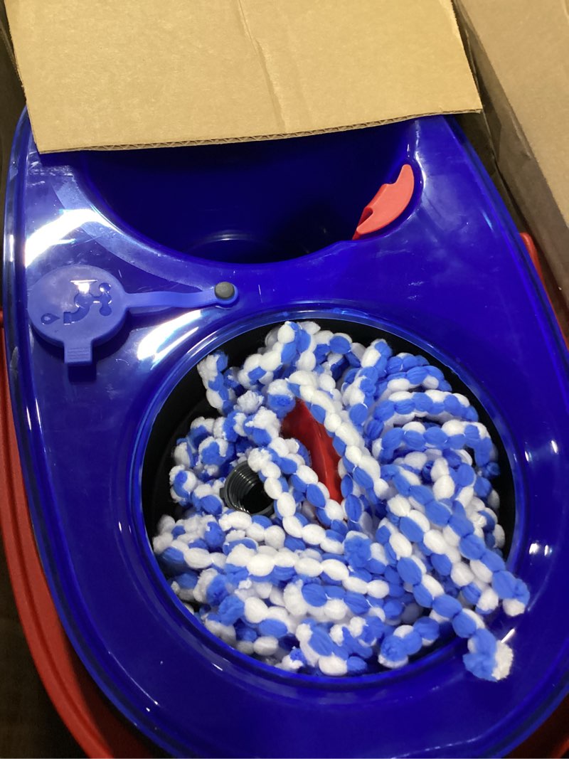 Condition photo showing Good Condition for 4 pack mop replacement heads compatible with ocedar mops replace head easywring spin mop heads replacements - includes 1 rotating mops base, microfiber mop refills, easy cleaning 4 pack white +1 base (1-tank system)