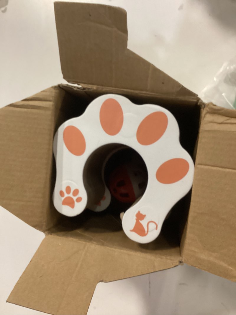 Condition photo showing Good Condition for 2pcs magic organ cat scratcher toy, extra-thick & large connectable cardboard cat scratching board with bell ball, interactive enrichment toy for indoor cats & kittens 2pack