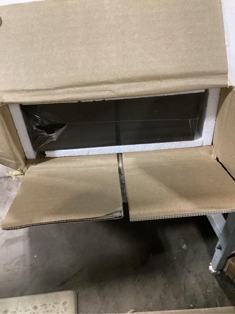 Condition photo showing New/Like New for Fun Memories Floating Shelves for Wall, 30" Rustic Wood Deep Wall Mounted Shelves with Invisible Brackets for Decor & Storage, Floating Shelf for Living Room, Bathroom (Black, Set of 2) Black 30"W x 6.5"D, 2Packs