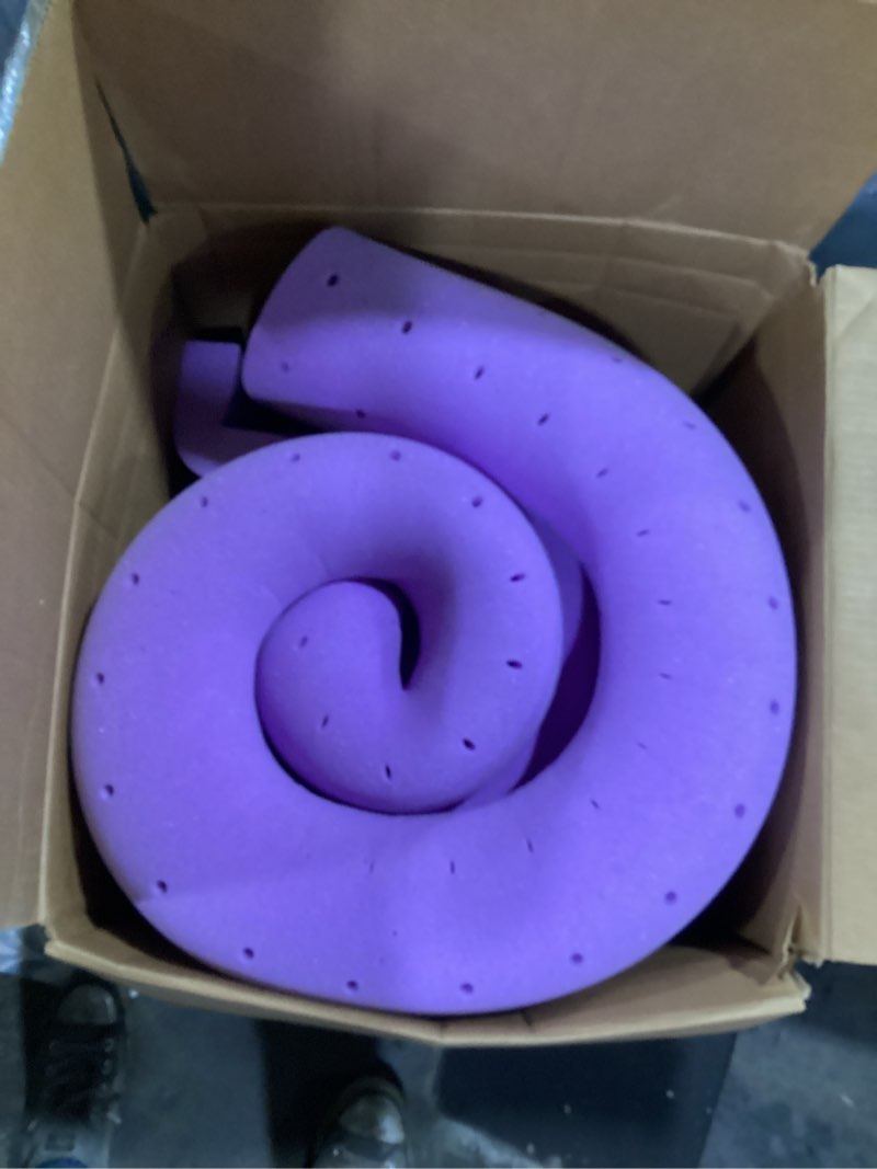 Condition photo showing As Is for 2 inch full lavender scented memory foam mattress topper for pressure relieving, ventilated for cooling sleep, certipur-us certified, medium feel mattress pad in a box, full /queen size