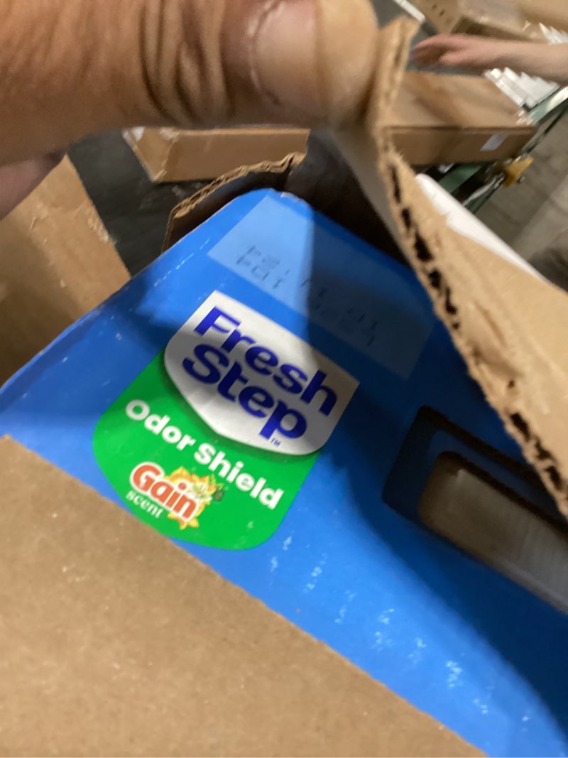 Condition photo showing Good Condition for fresh step advanced odor shield multi cat clumping litter with febreze freshness, low dust, odor control with ammonia block tech, compatible in automatic litter boxes, 37 lb. (2 x 18.5 lb.) gain