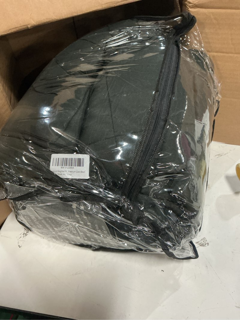 Condition photo showing Good Condition for yescool weighted blanket for adults (20 lbs, 88x 104”, grey& black) cooling heavy blanket for sleeping perfect for 190-210 lbs, queen size breathable blanket with premium glass bead, machine washable grey and black 88x104-20 lbs