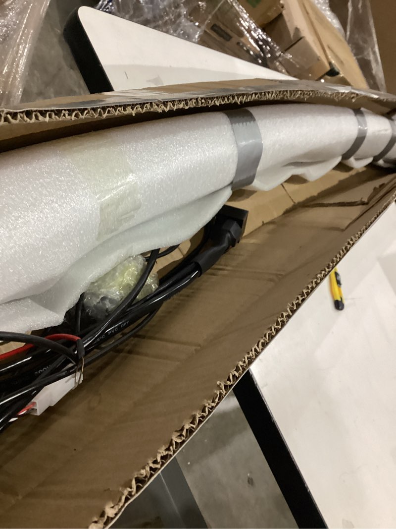 Condition photo showing New/Like New for ASLONG 52 Inch 300W Curved LED Light Bar White/Amber Flasing Strobe with Six Modes Spot Flood Combo Offroad Driving Light, 1pcs Wiring Harness Switch for Pickup Offroad Truck 4WD SUV ATV UTV 52IN Curved