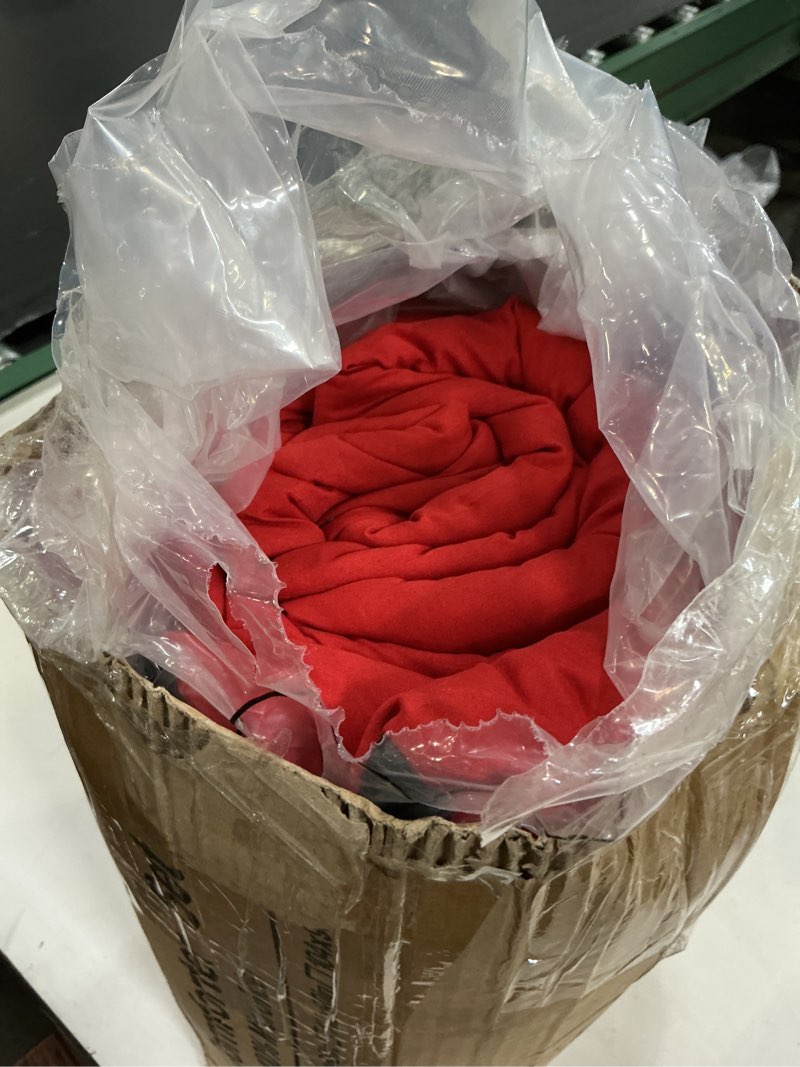 Condition photo showing As Is for fuanna twin xl comforter set 5 pieces, reversible twin xl bed in a bag with all season premium comforter, bed sets includes comforter, flat sheet, fitted sheet, pillowcase & pillow sham, red & black red/black twin xl(68"x 88")