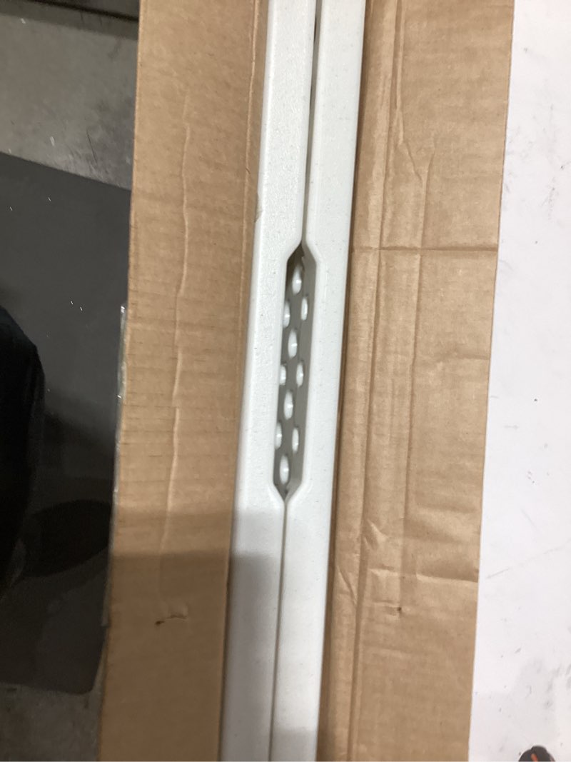 Condition photo showing As Is for Cosco 6ft Fold-in-Half Blow Molded Folding Table, Indoor/Outdoor, Comfort Handle, Lightweight Plastic Construction - White