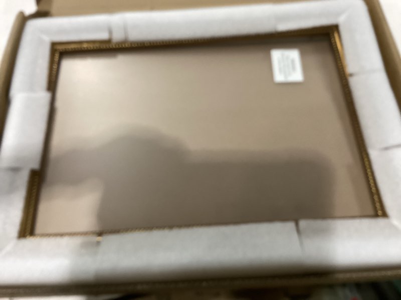 Condition photo showing New/Like New for ArtXO Bronze 11.75x16.5 Picture Frames: Classic A3 Frame for Photo Frame, Home Decor, Gallery Decor, Antique Frames A3 with Acrylic Glass and Backing, Gallery Wall Mount Picture Frames A3 Bronze03