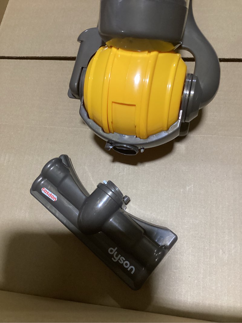 Condition photo showing As Is for Dyson Casdon Toy Ball Vacuum with Working Suction, Zooming Colorful Beads and Removable 'Dirt'