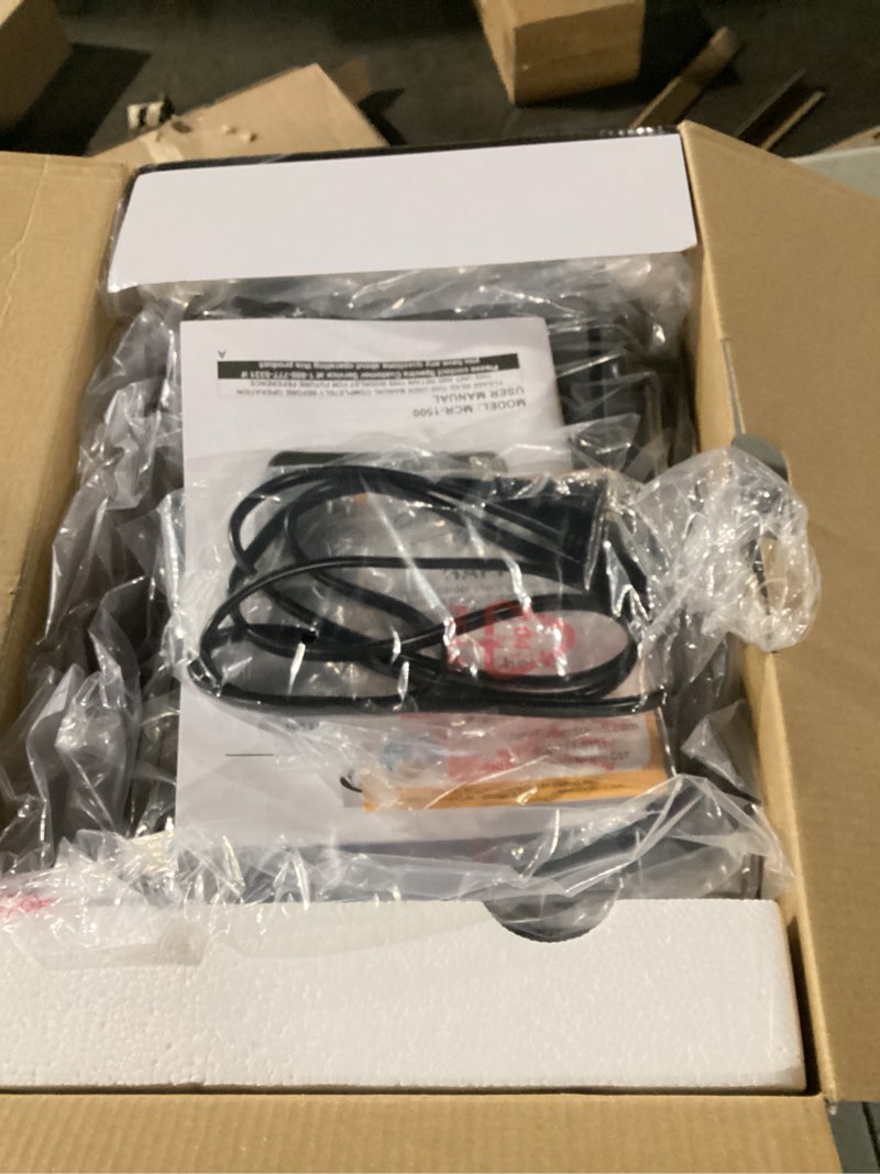 Condition photo showing New/Like New for Jensen MCR-1500 Vintage Stereo Portable CD/MP3 Dual Cassette Deck Recorder Boombox, LED Display, AM/FM Radio, Bass Boost (Exclusive) (Platinum Silver)