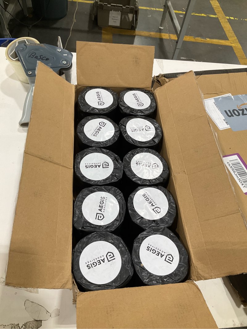 Condition photo showing Good Condition for aegis adhesives - 4" x 4” direct thermal labels (3500 count, 10 rolls) perforated postage shipping labels, upc barcode stickers for inventory - compatible with zebra and rollo printers 4" x 4"