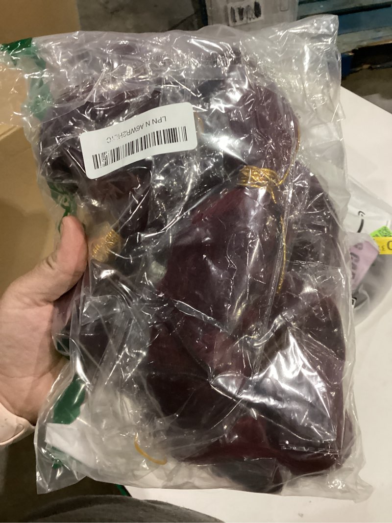 Condition photo showing New/Like New for Brazilian Burgundy 99J Human Hair Bundles 22 24 26 Inch Straight Wave Bundles Human Hair 11A Unprocessed Virgin Quick Weave Hair for Black Women 22 24 26 Burgundy 99J Straight