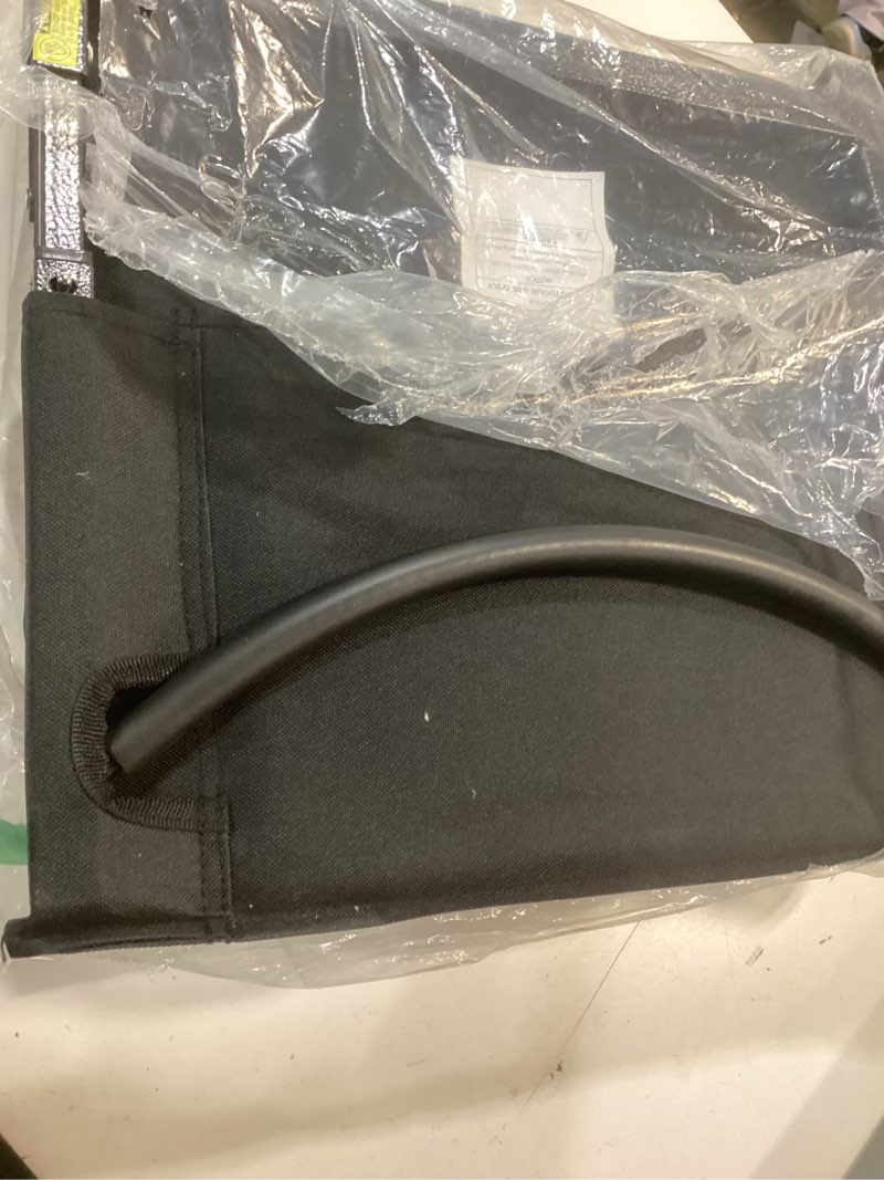 Condition photo showing Good Condition for Stadium Seats with 18.5in High Back Support and Thick 3in Foam Cushion Bleacher Chairs with Back and Cushion -Portable Folding Stadium Chair Includes Shoulder Strap and Cup Holder Black 1