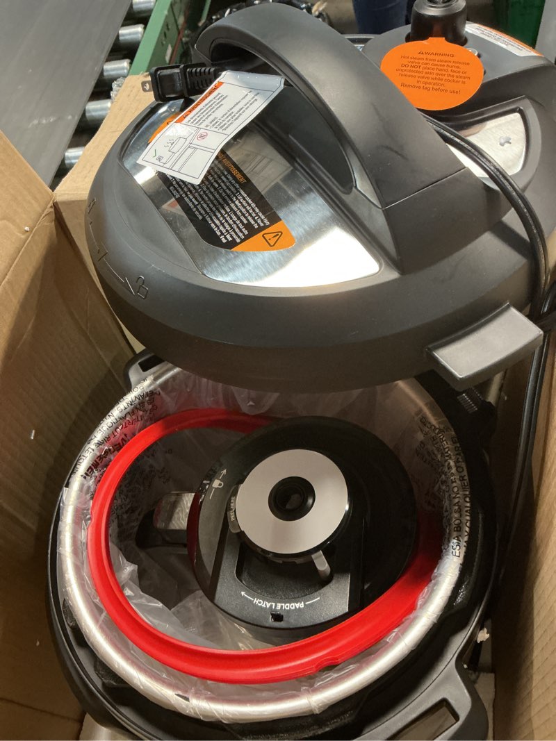 Condition photo showing Good Condition for instant pot duo plus 9-in-1 multicooker, pressure cooker, slow cook, rice maker, steamer, sauté, yogurt, warmer & sterilizer, includes app with over 800 recipes, stainless steel, 6 quarts