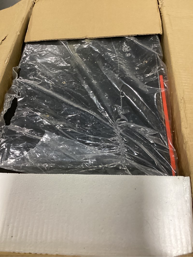 Condition photo showing As Is for Mail Boss Curbside, Wood Grain 7510 Mail Manager Locking Security Mailbox, Steel, Black Black Mailbox