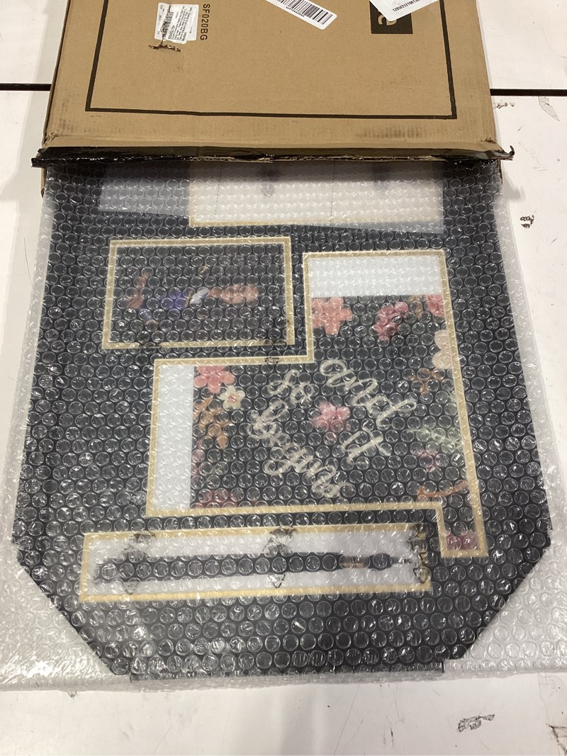 Condition photo showing Good Condition for framepro graduation shadow box 23x27 inch display case - preserve diploma(8.5x11), cap, tassel, stole, medal & 5x7 photo | premium graduation gift for students, friends black over gold 23x27