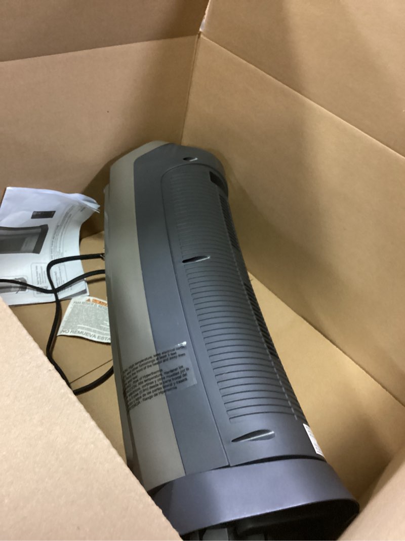 Condition photo showing Good Condition for Lasko Oscillating Digital Ceramic Tower Heater for Home with Adjustable Thermostat, Timer and Remote Control, 23 Inches, 1500W, Silver, 755320 Silver Heater