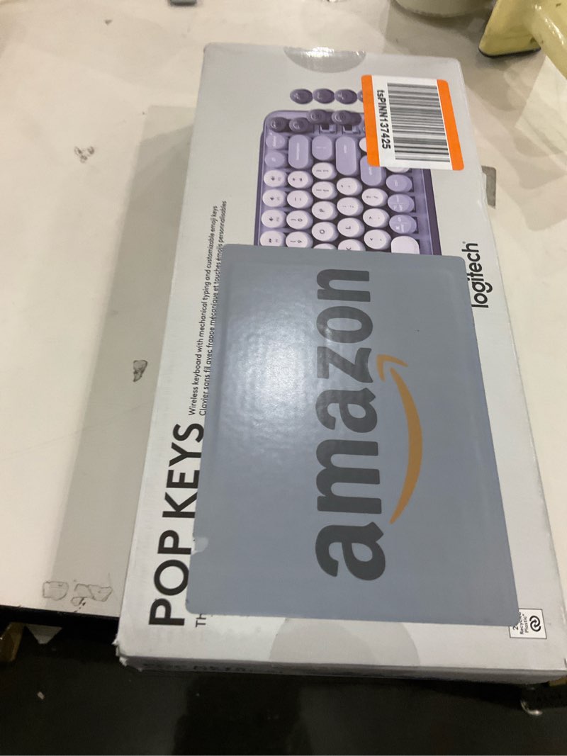 Condition photo showing New/Like New for Logitech POP Keys Mechanical Wireless Keyboard with Customizable Emoji Keys, Durable Compact Design, Bluetooth or USB Connectivity, Multi-Device, OS Compatible - Cosmos Cosmos POP Keys