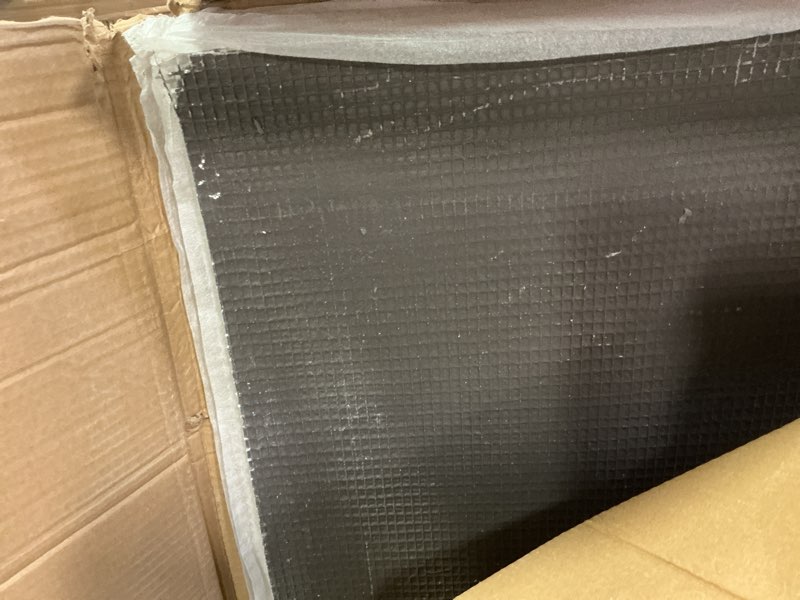 Condition photo showing As Is for 4 Pack Woven Texture Quartz Sand Stone Wall Panels, 47.2" x 23.6" Panels Wall Decor, Rope Pattern Stone Wall Panels, Water Repellent & Easy to Cut for Living Room, Hotel, Outdoor Spaces