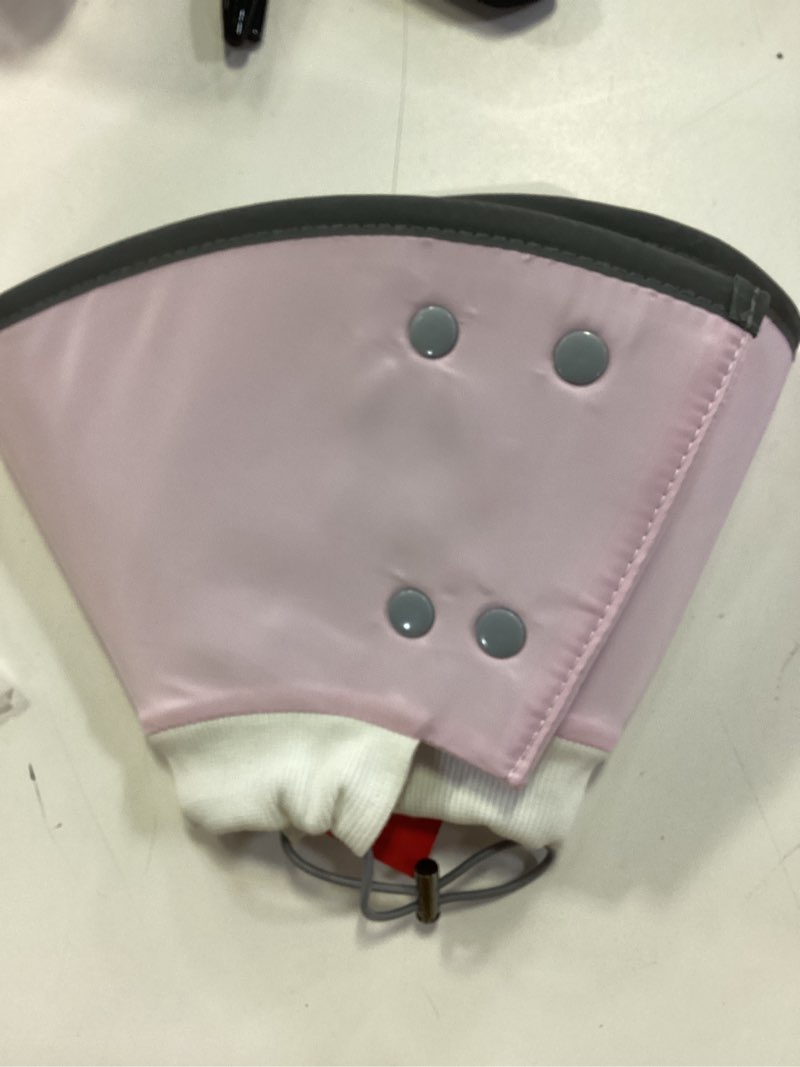Condition photo showing Good Condition for Agape Soft Dog Cone for Small Dogs & Cats, Comfy Dogs Recovery Collar After Surgery, Adjustable E Collar Alternative to Stop Licking, Protective Elizabethan Cones for Pup&Kitty, Comfortable Dog Cones Pink (Small Dogs Cone) M (Neck:8"-12")