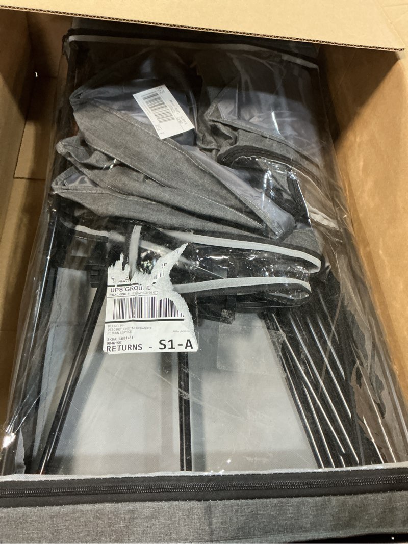 Condition photo showing As Is for Yecaye Under Bed Storage with Wheels, 4 Pack 60L Under Bed Rolling Storage with Clear Window & Label, Underbed Storage Containers, Rolling Under Bed Metal Drawer for Clothes, Shoes, Books Grey Large(4Pack)