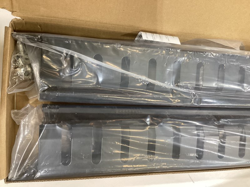 Condition photo showing New/Like New for VCELINK 1U Server Rack Cable Management 12-Slot, 19" Carbon Steel Horizontal Network Cable Management for Network Cabinet, All Metal Black 2-Pack 2 Pack of 1u 12-slot