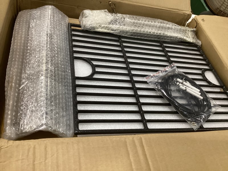 Condition photo showing Good Condition for grill drip pan kits for nexgrill 720-0830x replacement parts, adjustable grease tray with catch pan, cooking grid grates, heat plates flame tamer, burner and igniters for nexgrill 4 burner 720-0830x. 720-0830x with drip pan + grates