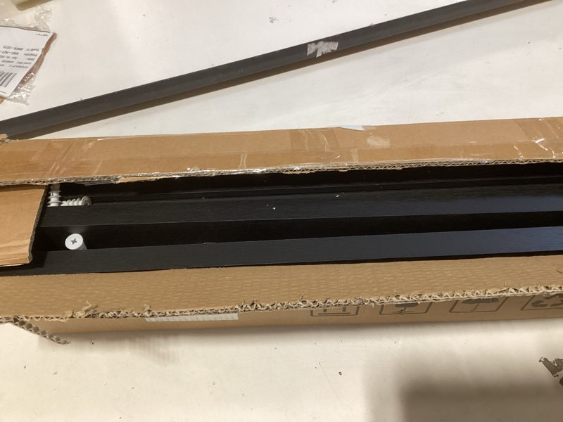 Condition photo showing Good Condition for upsimples floating shelves for wall, 35.5 inch shelves for decor storage set of 6, wall mounted wood shelf for bedroom, living room, bathroom, kitchen, long picture ledge shelves, black black 35.5in