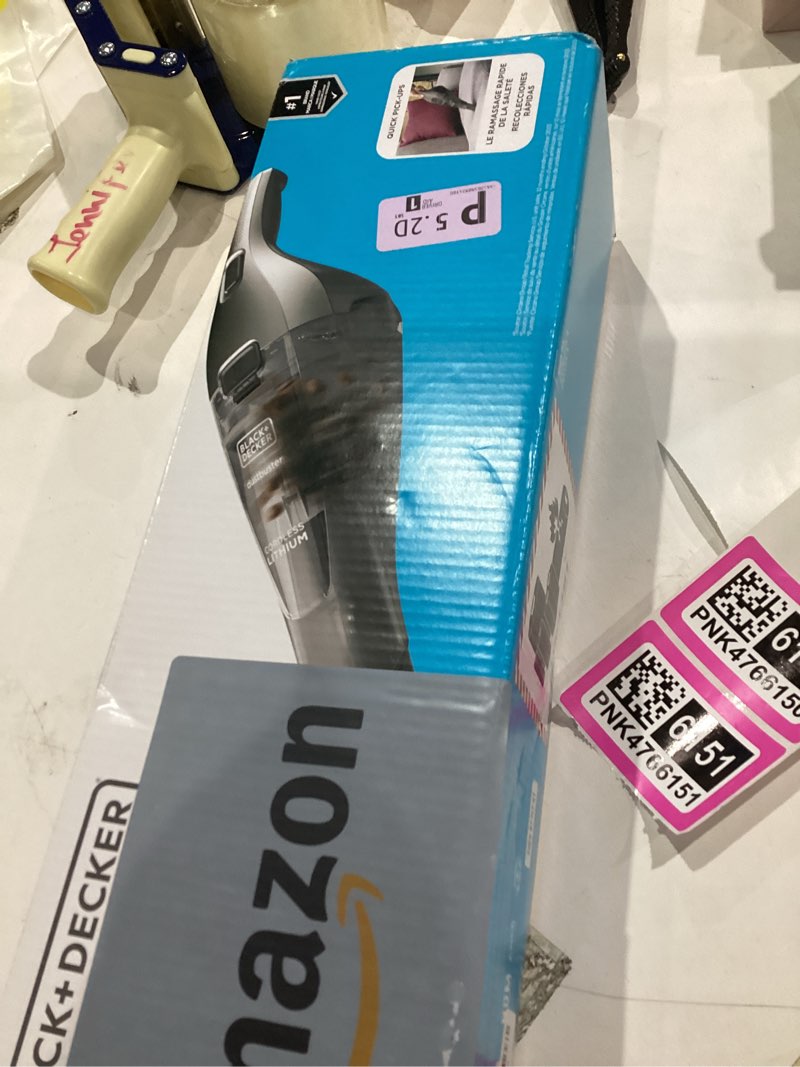 Condition photo showing Good Condition for BLACK+DECKER dustbuster Handheld Vacuum, 8V Cordless, Hand Vacuum for Quick Cleanup with Crevice Tool and Washable Filter (HNVC220BCZ01)