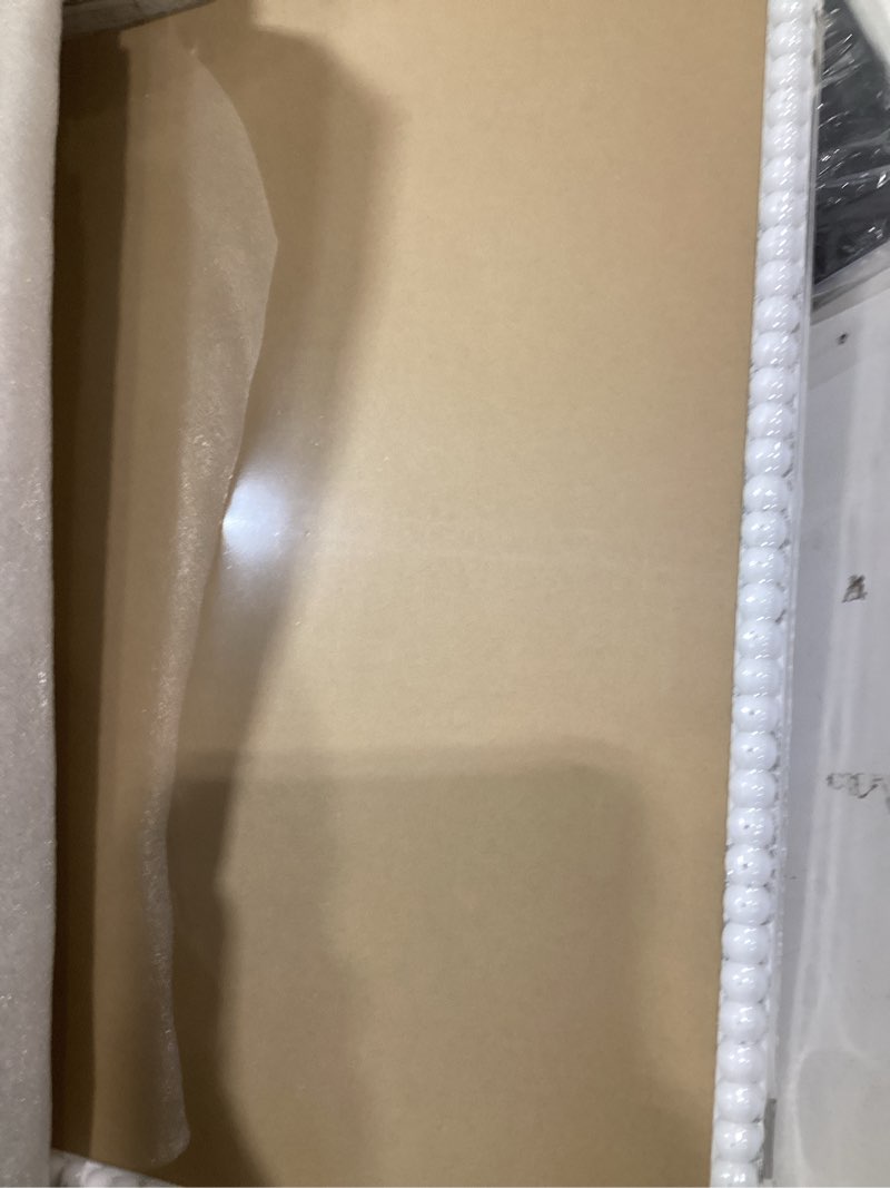 shadow box frame 16x20 deep large shadow box display case with beads door and glass window, christmas wood memory case for keepsakes pictures medals photos tickets memorial items (white)