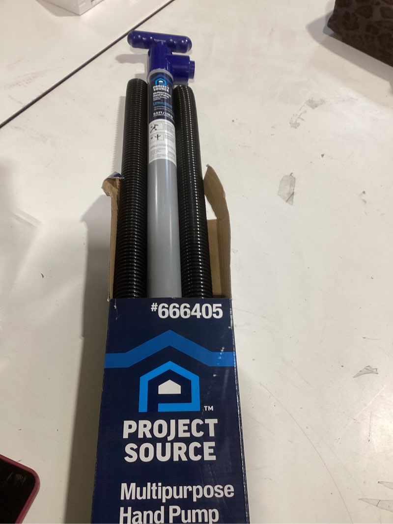 Condition photo showing New/Like New for project source 1-gallon plastic transfer pum