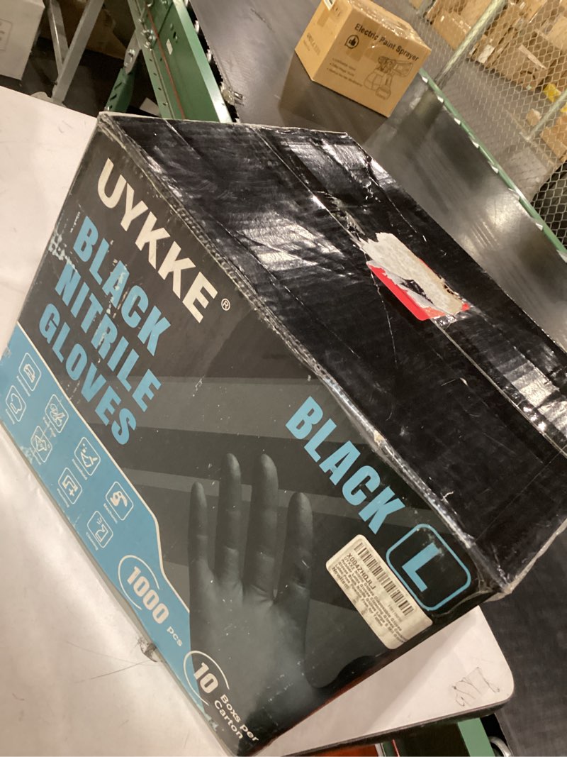 Condition photo showing Good Condition for uykke black nitrile gloves