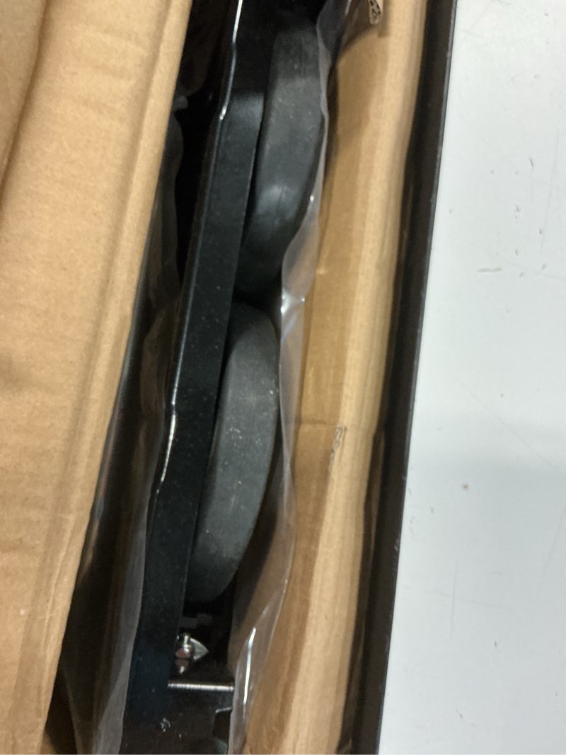 Condition photo showing As Is for 3 in 1 Convertible Hand Truck Dolly with Brakes,Heavy Duty Folding Hand Truck with 600LB Capacity,Portable Dolly Cart with Rubber Wheels and Telescoping Handles for Moving(Black)