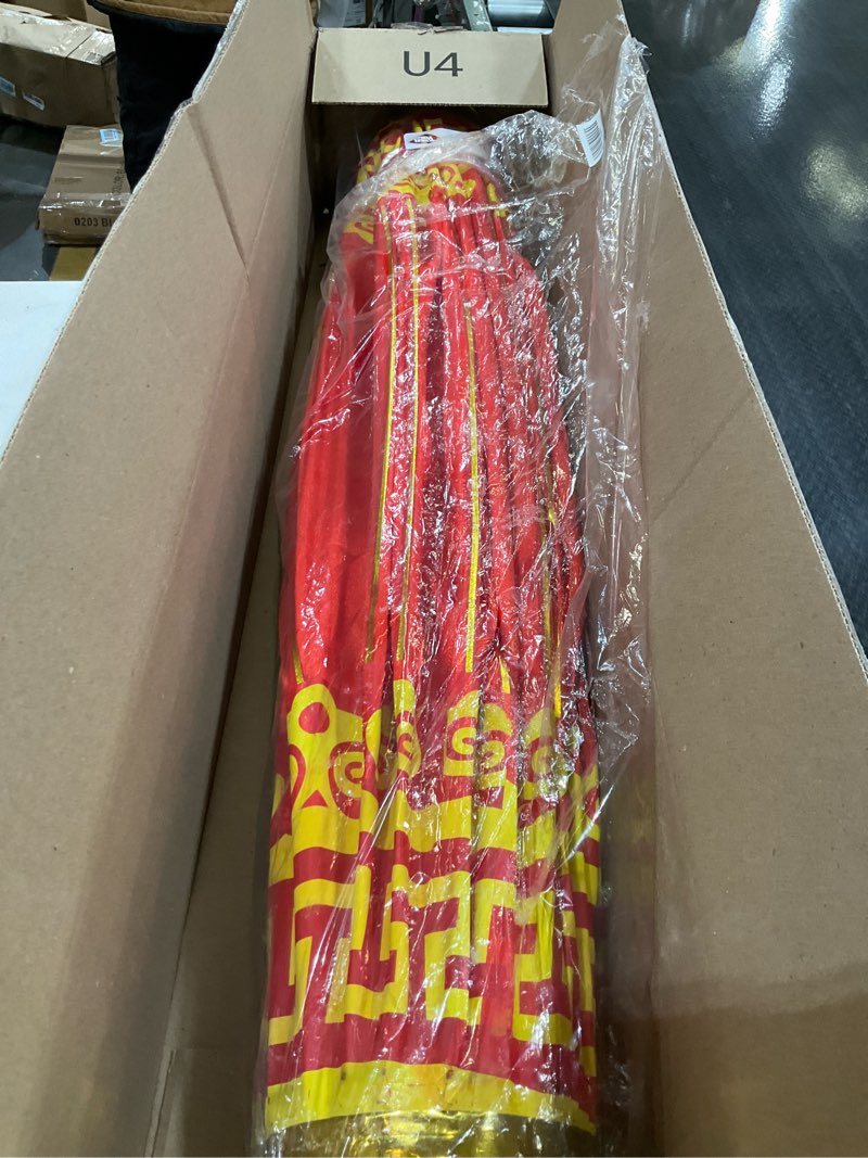 Condition photo showing Good Condition for Large Chinese Lantern, Red Traditional Hanging Lamp Shade China New Year Spring Festival Decoration Cloth Lighting (32")