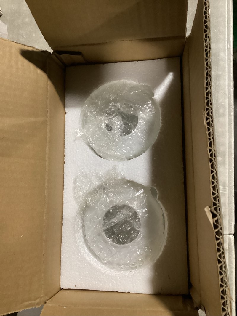 Condition photo showing New/Like New for 2 pack modern line style glass shade, cylinder light fixture replacement globe or cover with 1-5/8-inch fitter for chandelier wall sconce pendant light, g0048